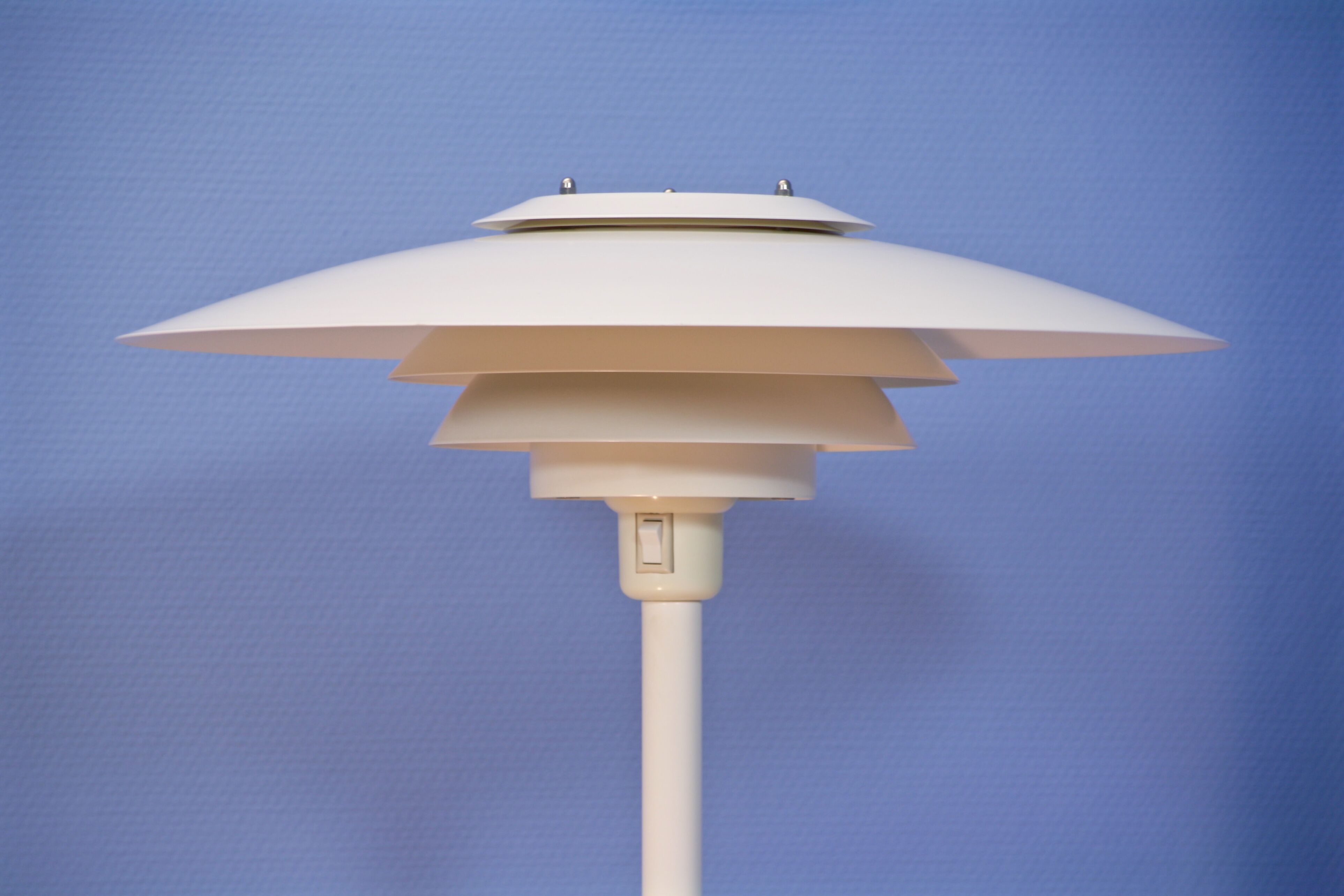 Danish floor lamp in white, 1970s