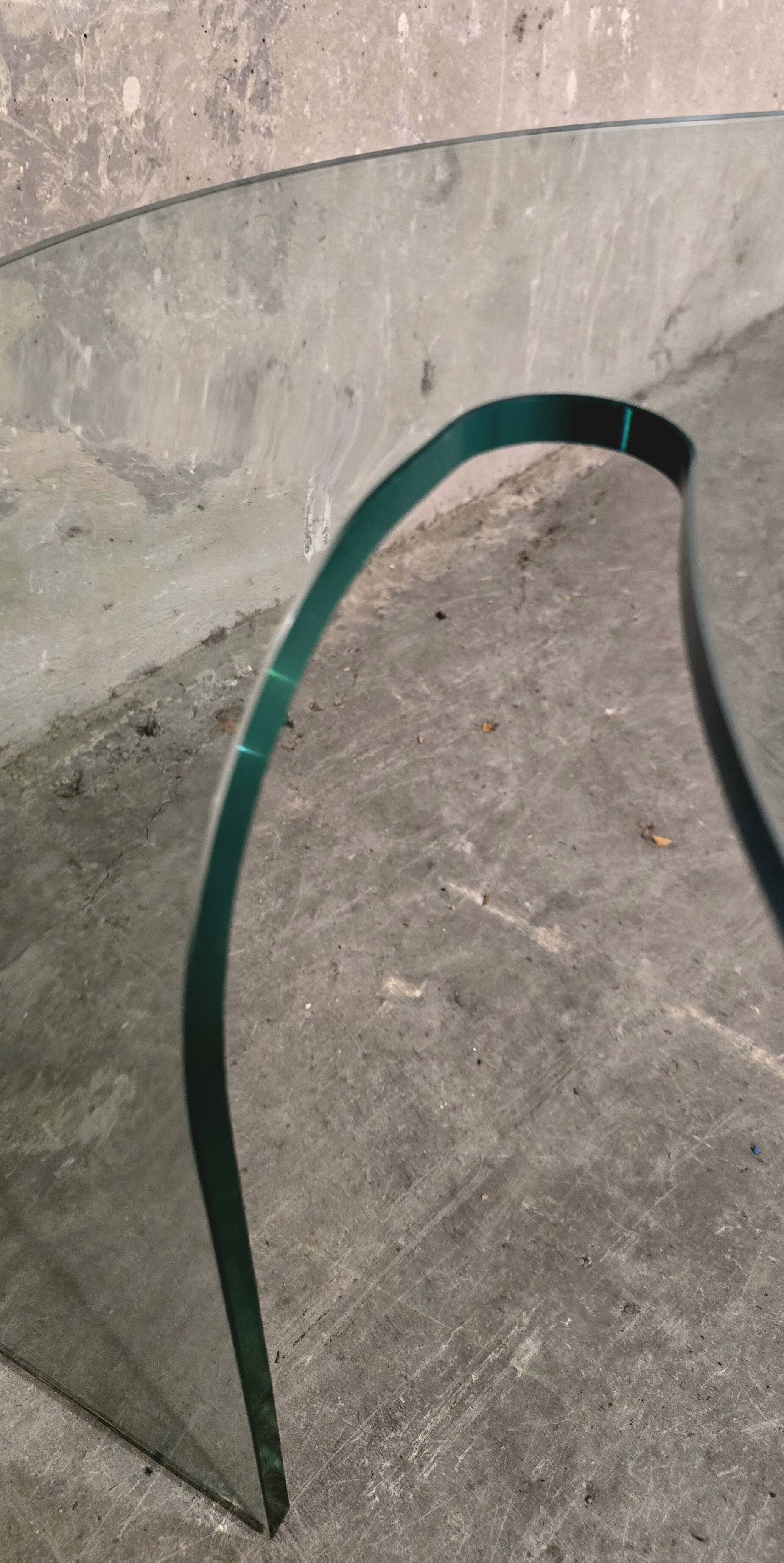 Hans von Klier pour FIAM, table basse en verre, verre, années 1990, Italie