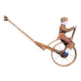 Old wooden push toy