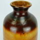 large 60s VASE ceramic model no. 1109/1 amber with red and brown