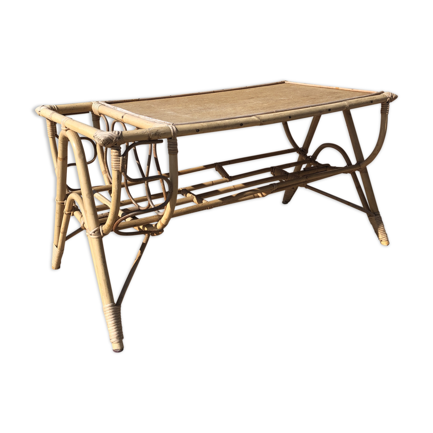 Rattan coffee table