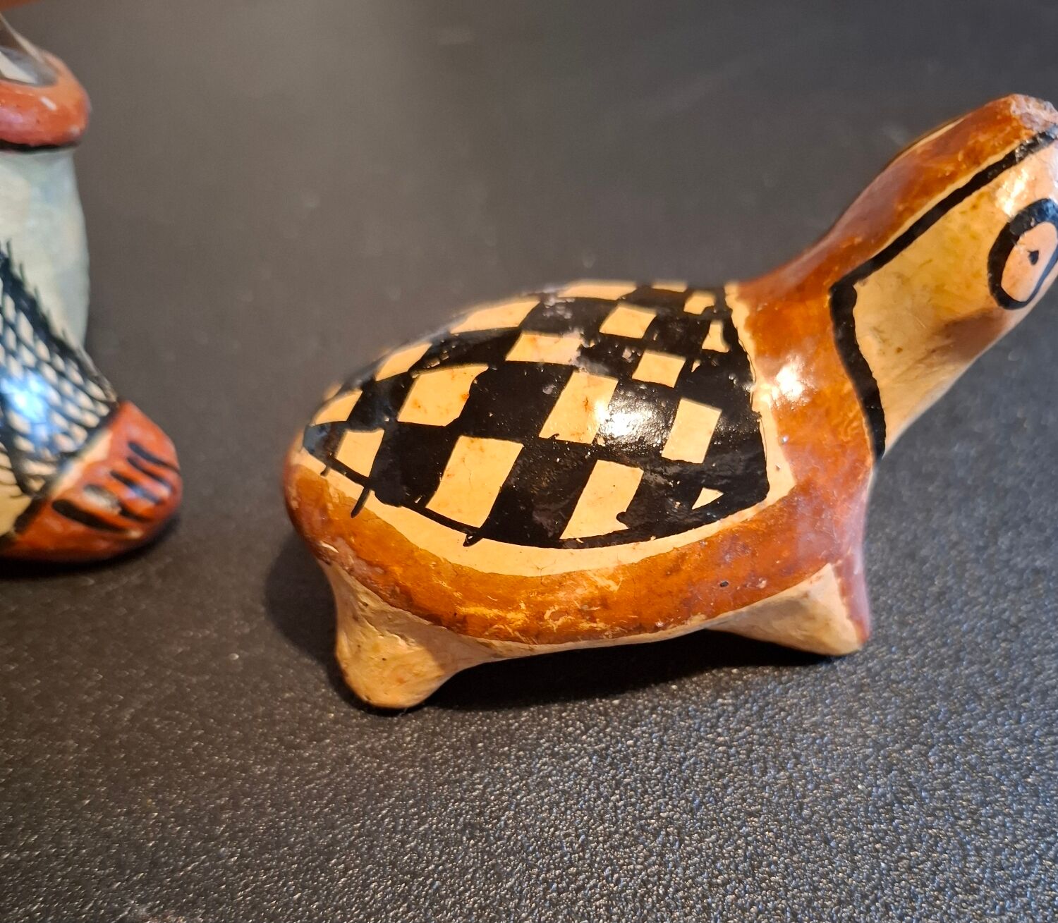 Traditional Berber ceramic turtle family