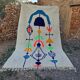 Large Moroccan rug made of natural wool, dimensions 250x150 cm, handmade.