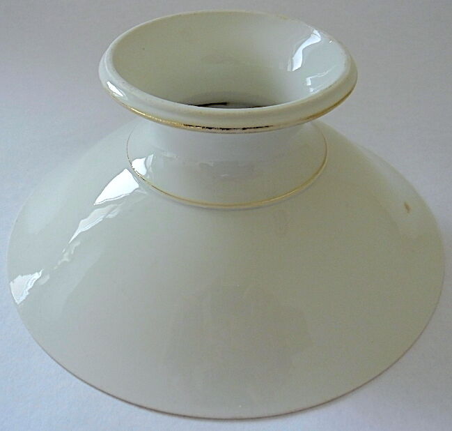 Gold-leated white Paris porcelain plate