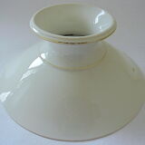 Gold-leated white Paris porcelain plate