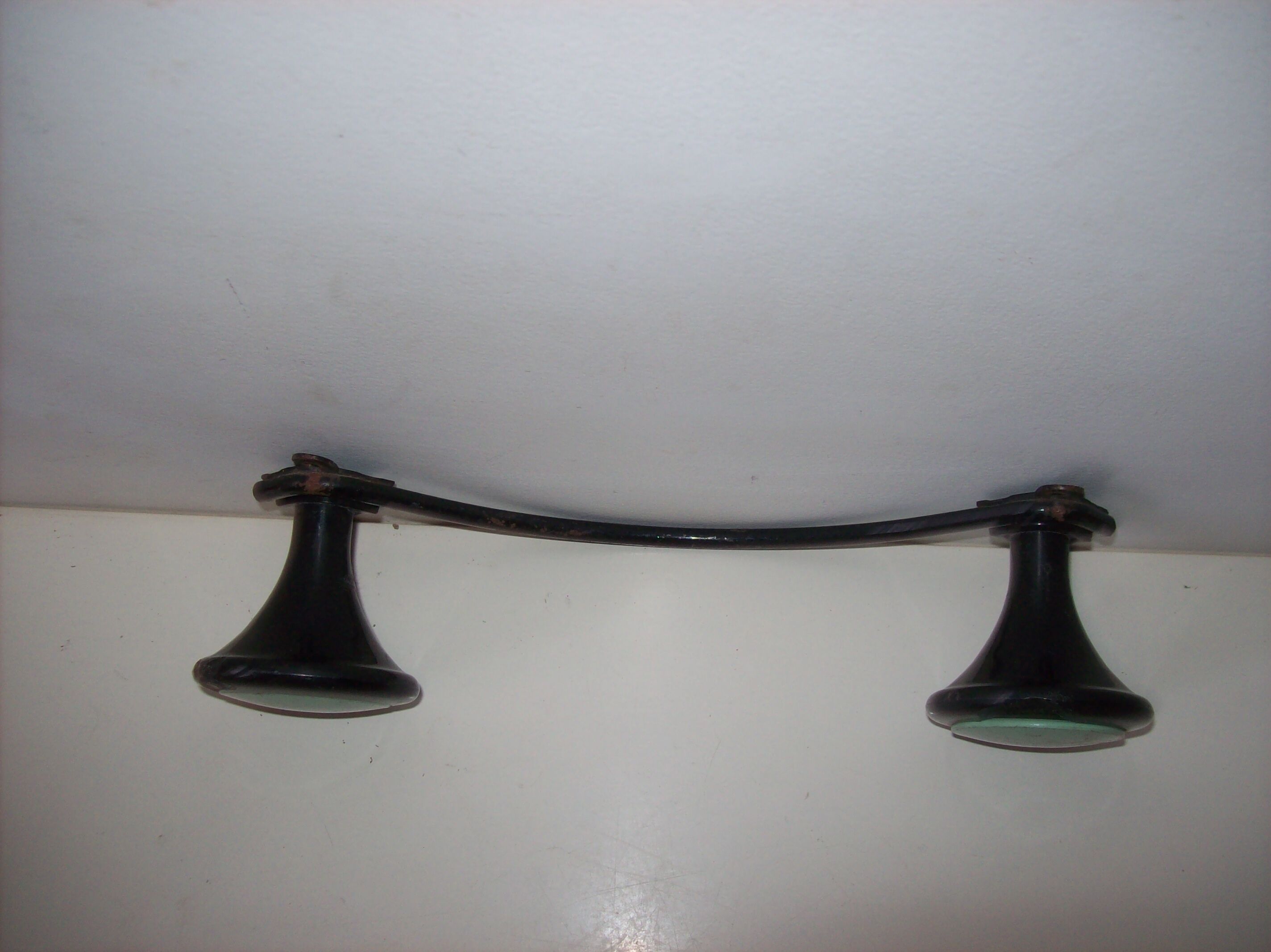 Coat rack with two hooks