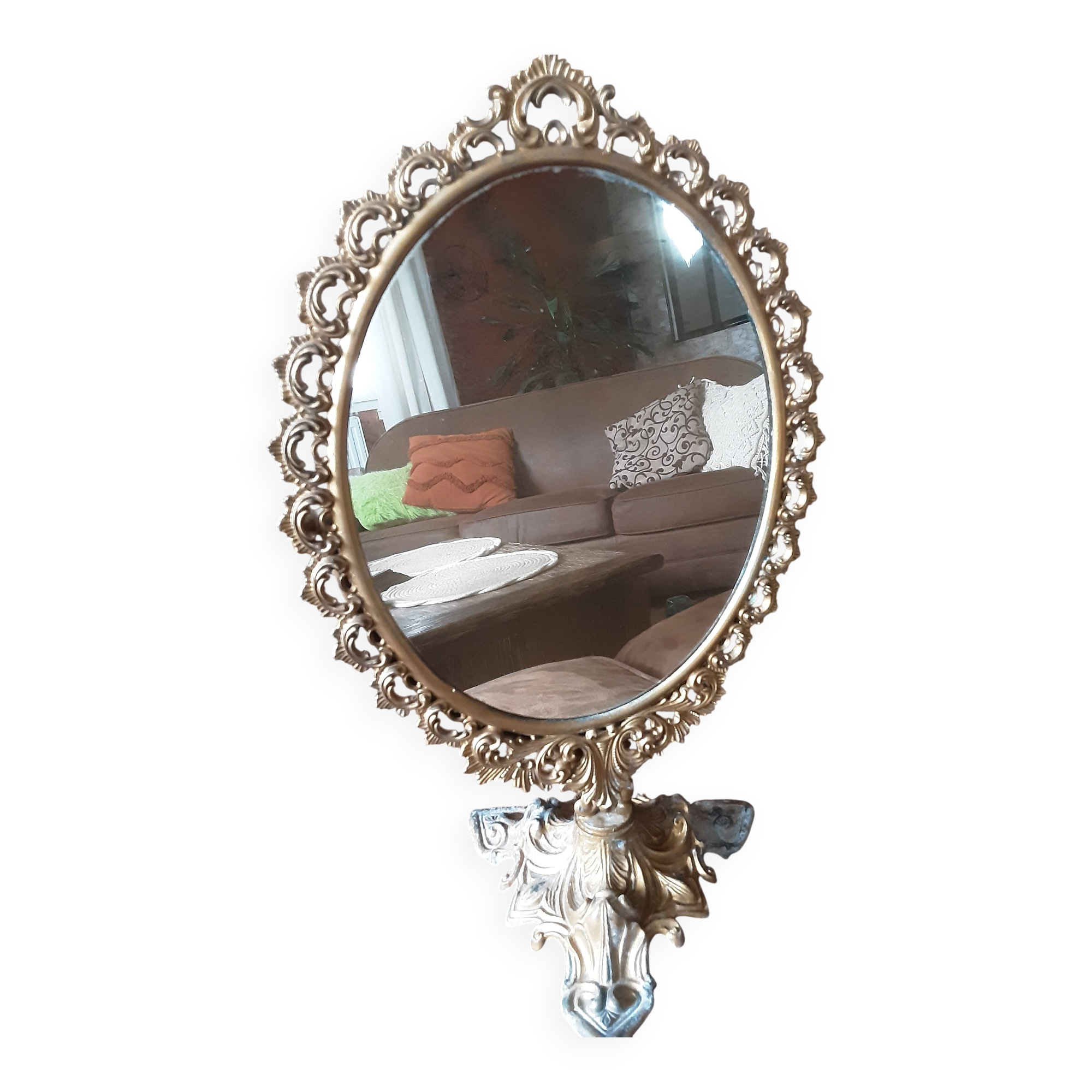 Miroir laiton ancien