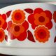 Rainbow bowl lotus orange and red vintage 70s tbe
