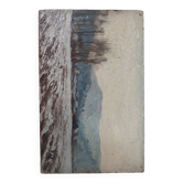 Small landscape under the snow - oil painting