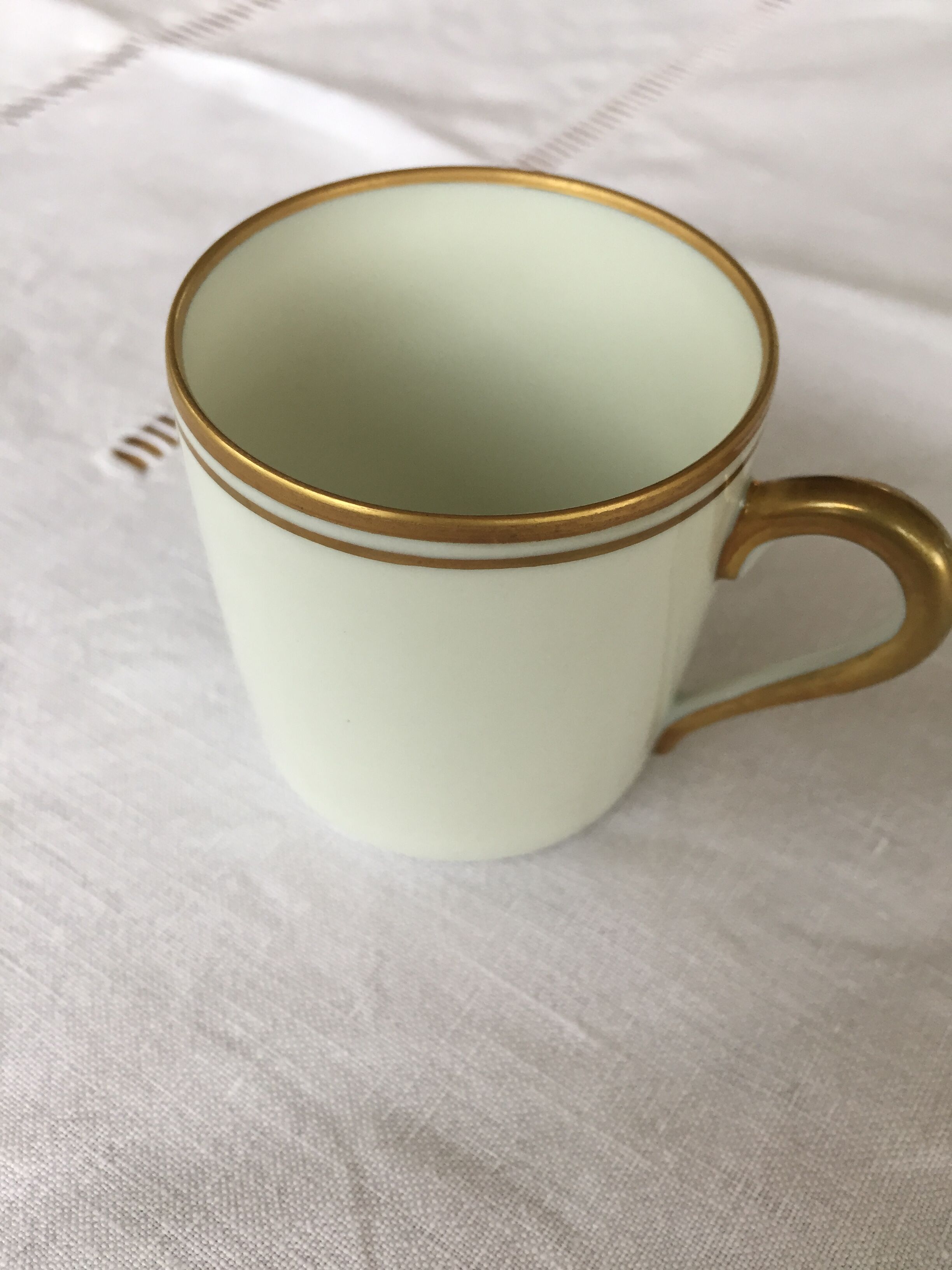 3 cups and their limoges porcelain undercup