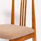Mid-Century Latte Bouclé Chair, Medium Wood, M. Zielinski, Europe 1960s
