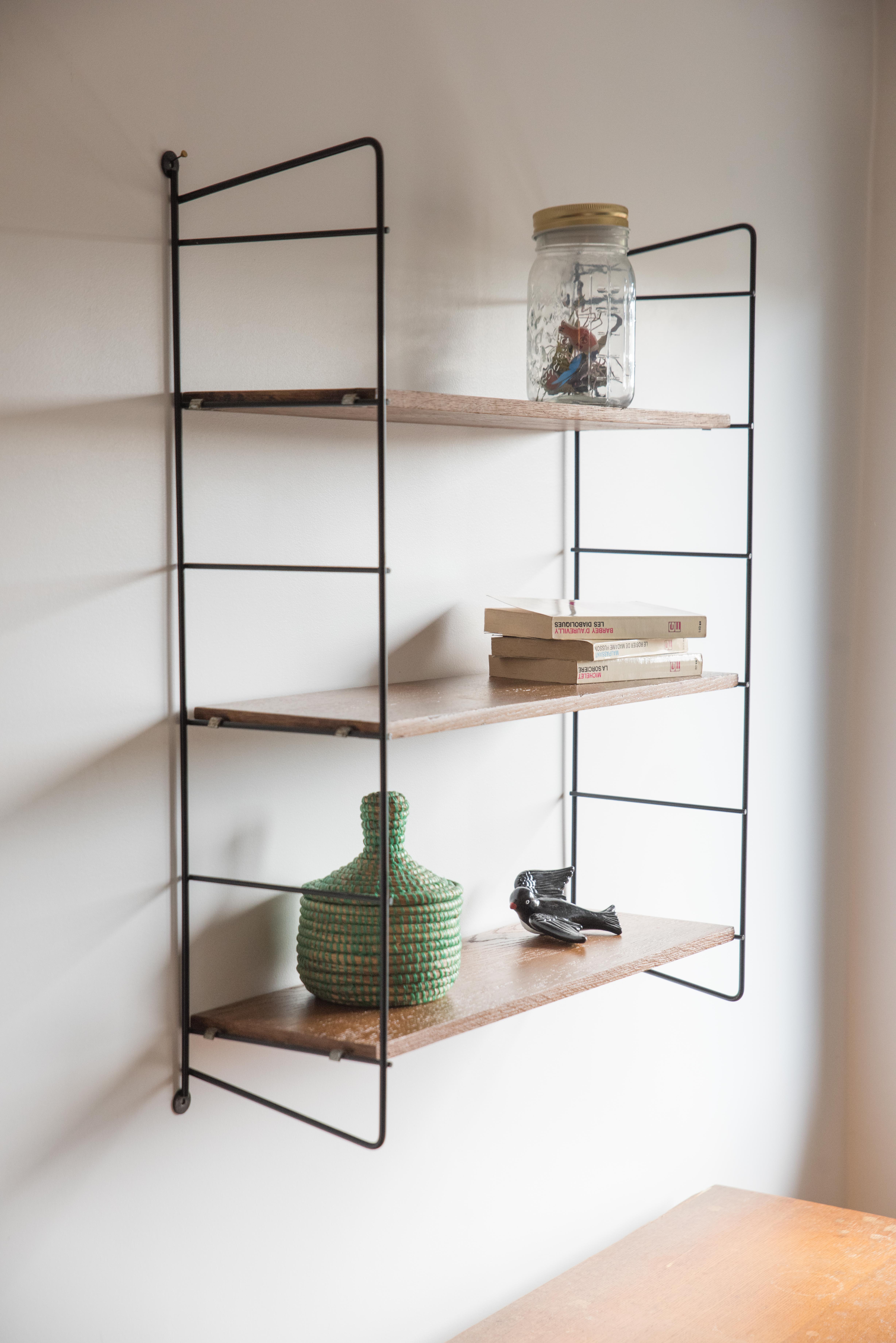 Shelf wood and metal