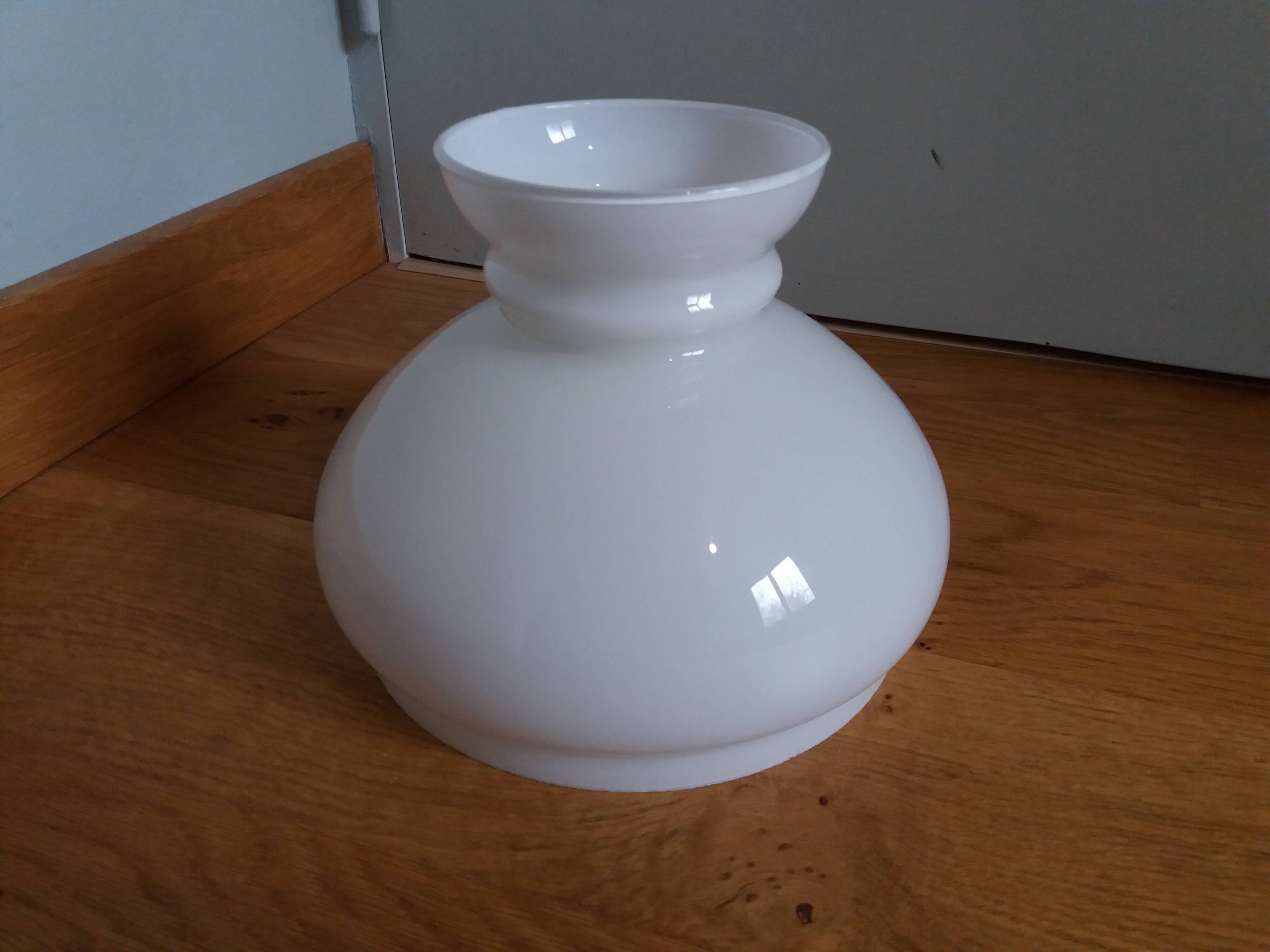 Opaline glass lampshade for suspension