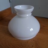 Abat jour verre opaline pour suspension