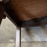 Pair of American bank armchairs in solid oak