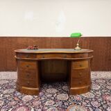 English Classic Kidney Shaped Chesterfield Desk
