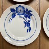 Set of 4 old Limoges flat plates
