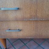 Showcase cabinet chest of drawers spindle foot