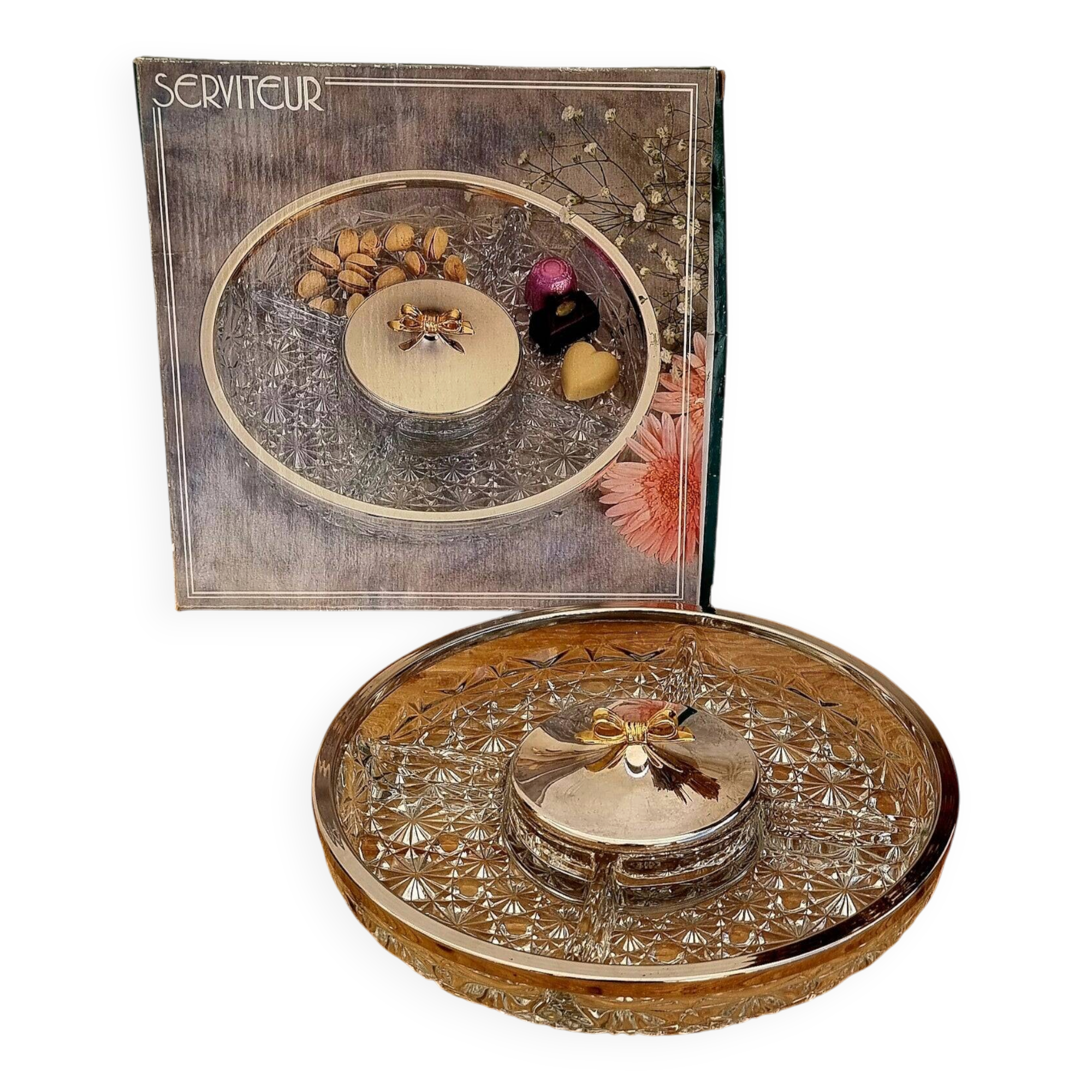 Vintage aperitif platter