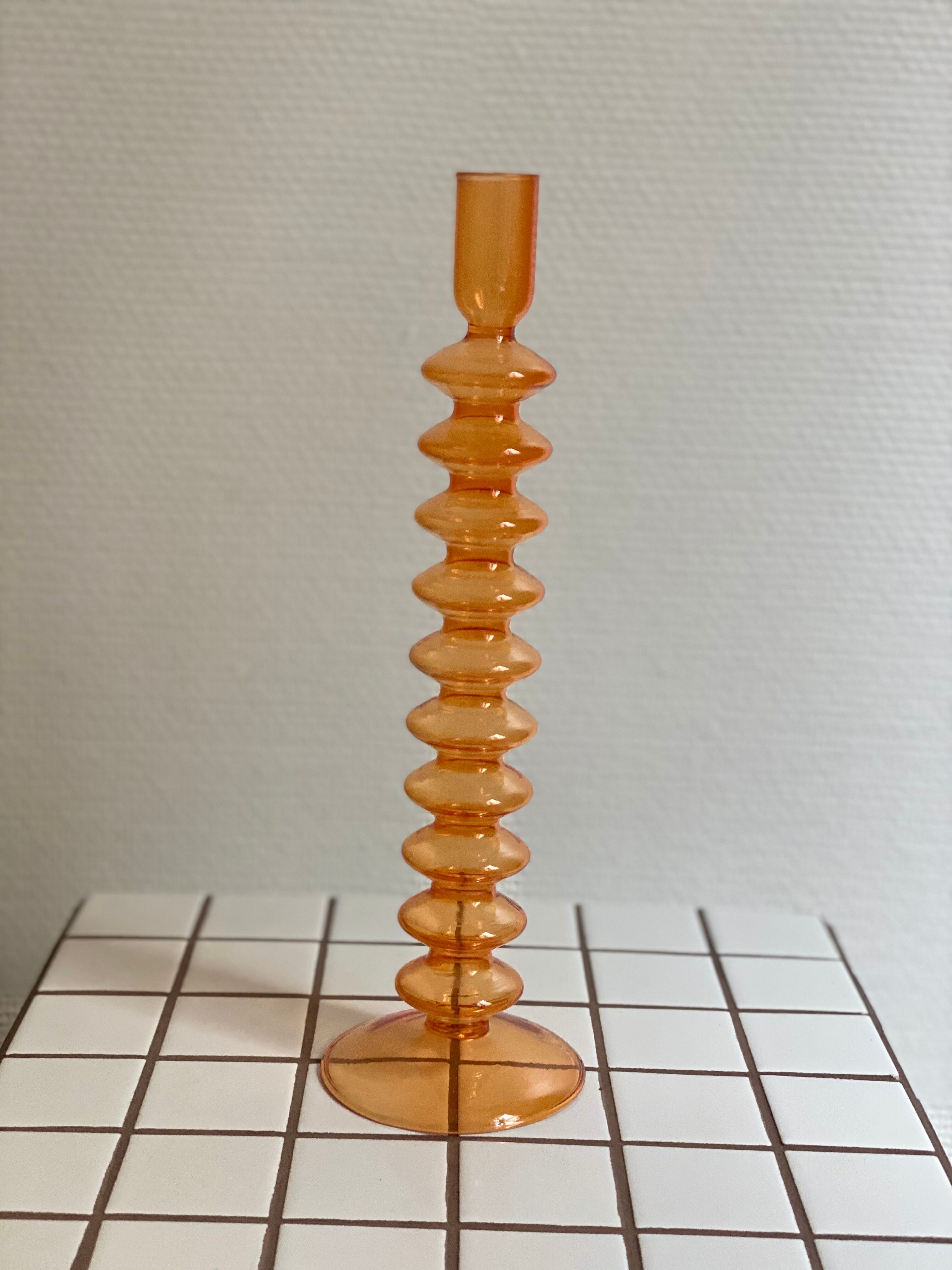 Candlestick candlestick design retro orange