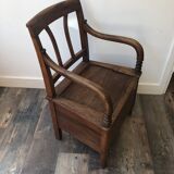 Pierced chair XIX in walnut