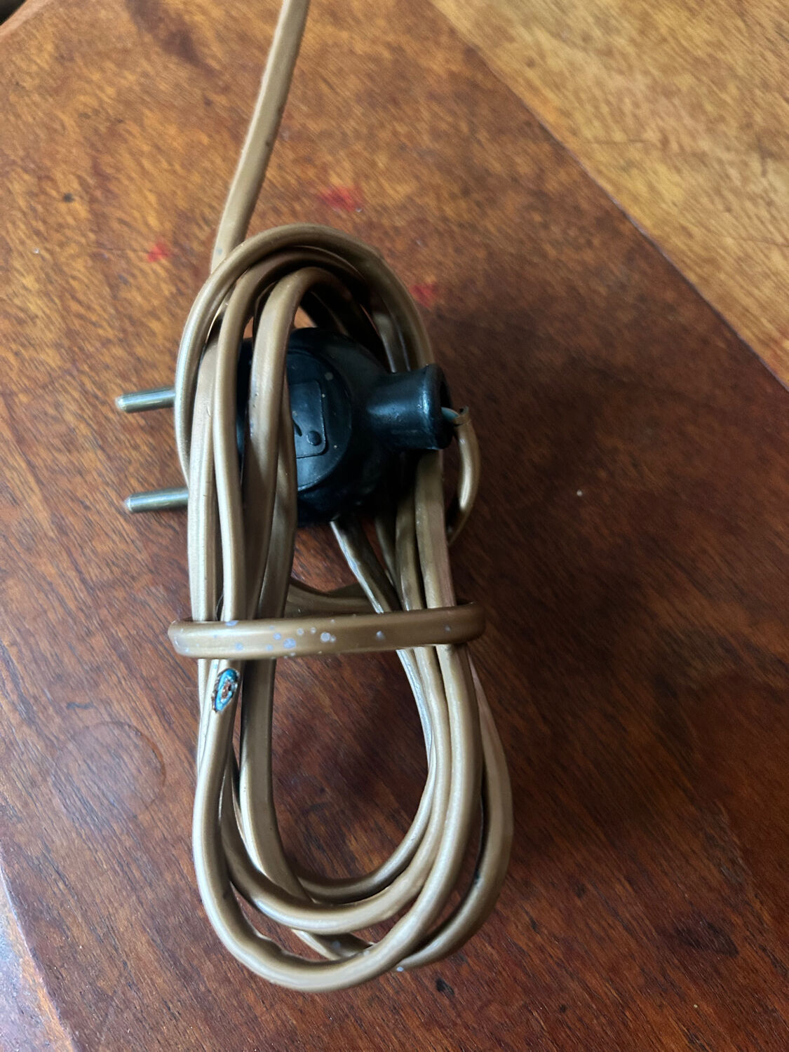 Ethnic carved wooden lamp