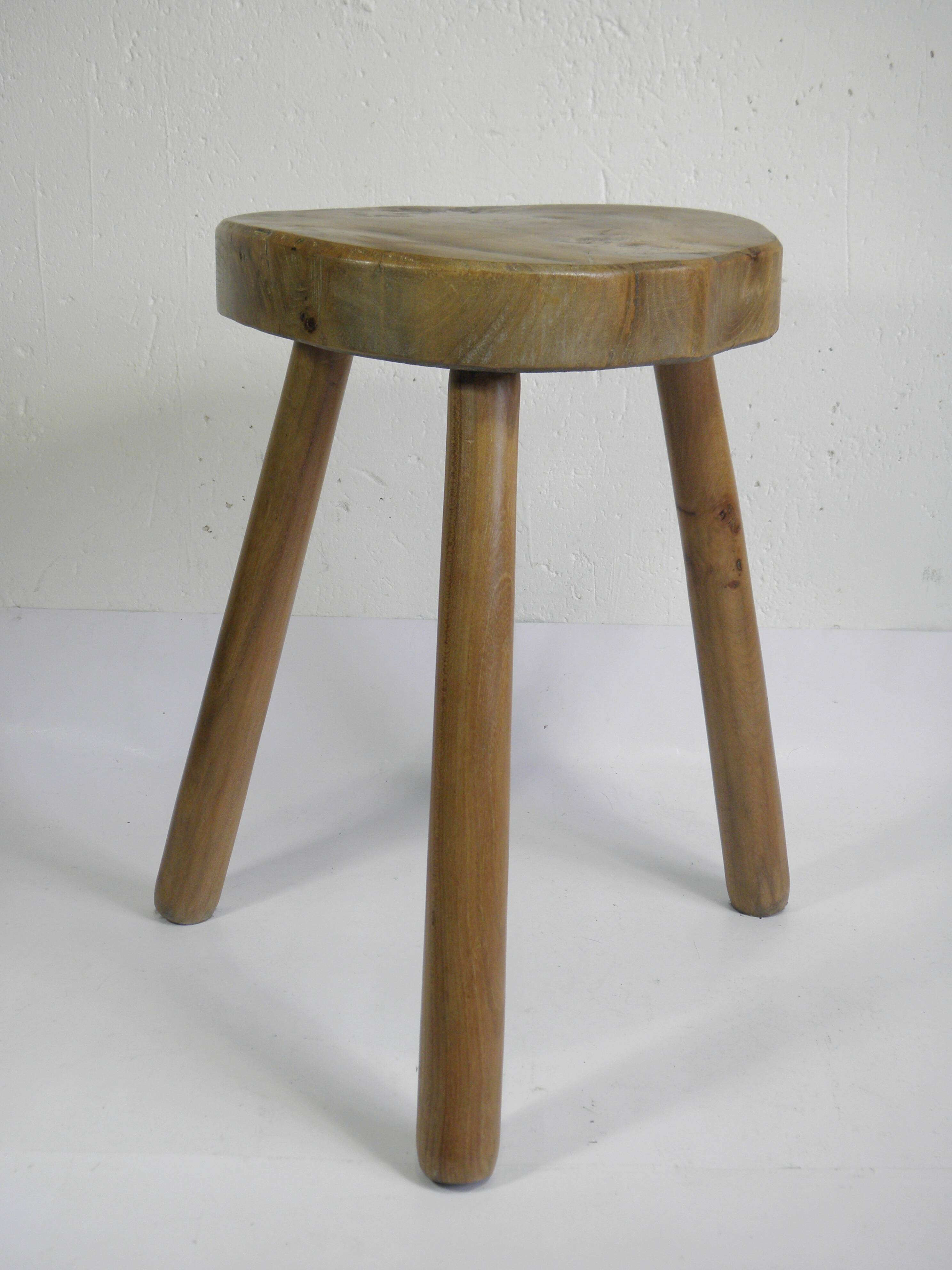 TRIPOD STOOL in WALNUT