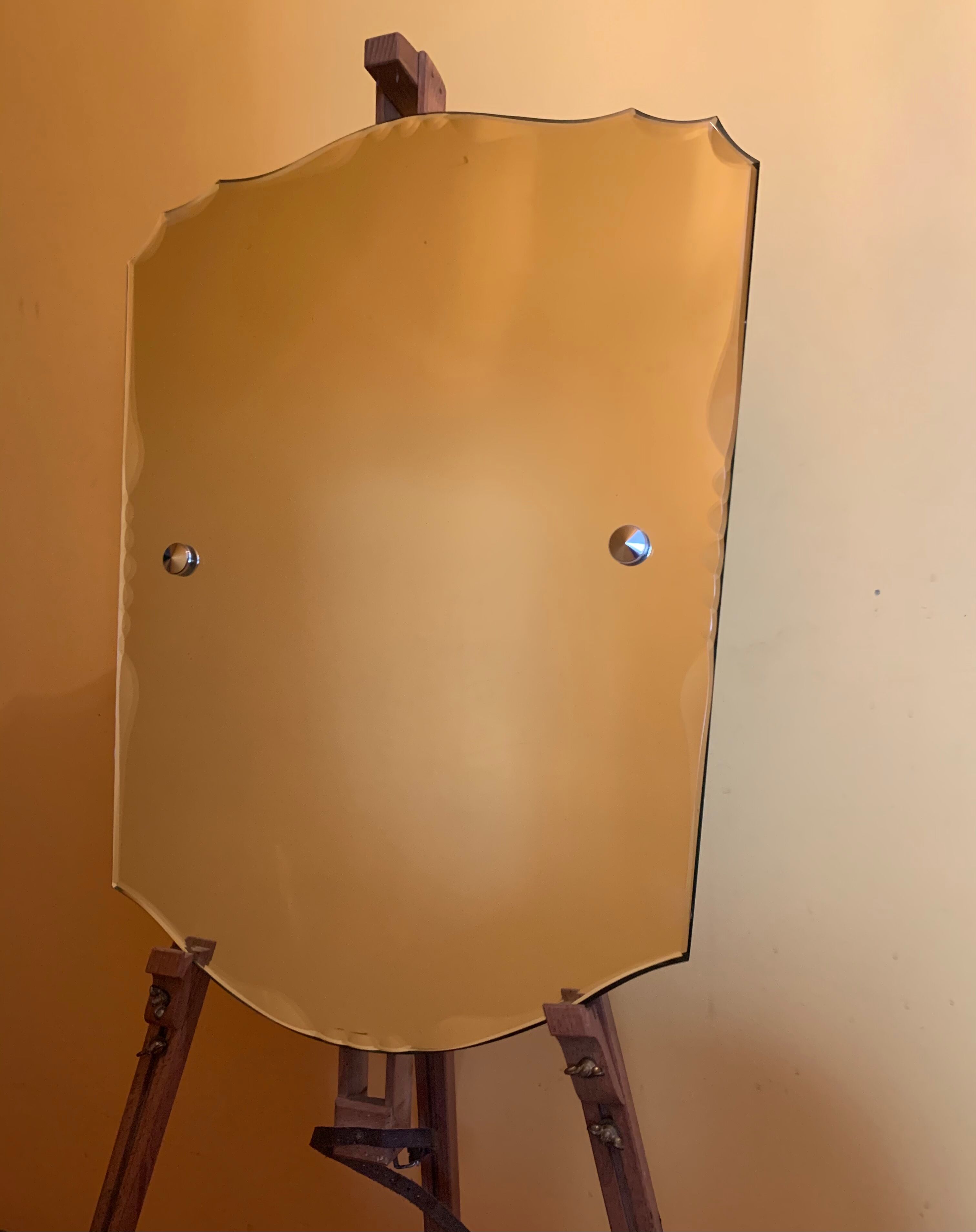 Mirror Art Deco bevelled year 1967