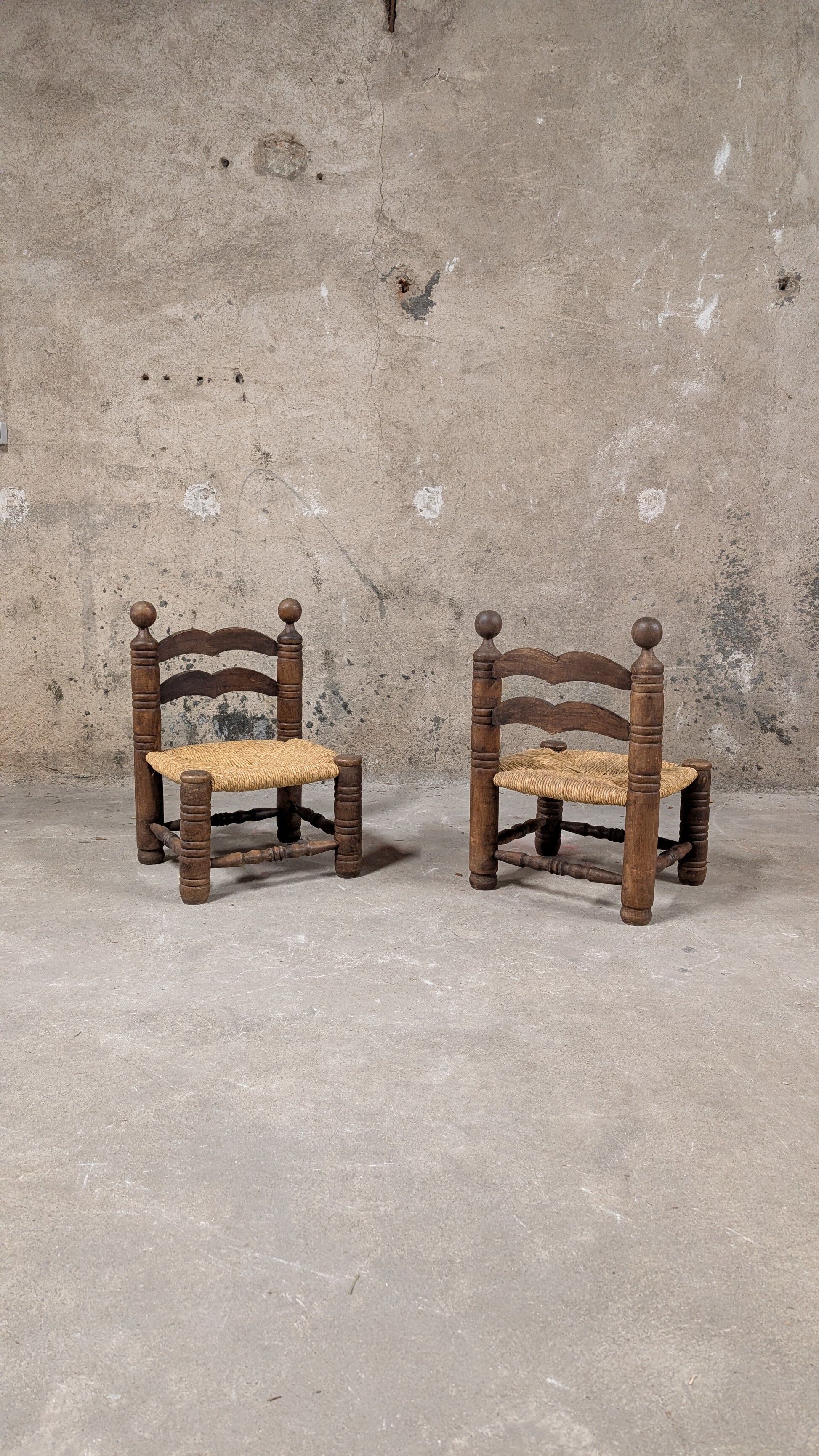 Pair of low chairs
