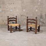 Pair of low chairs