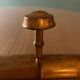 Old wooden wall coat rack