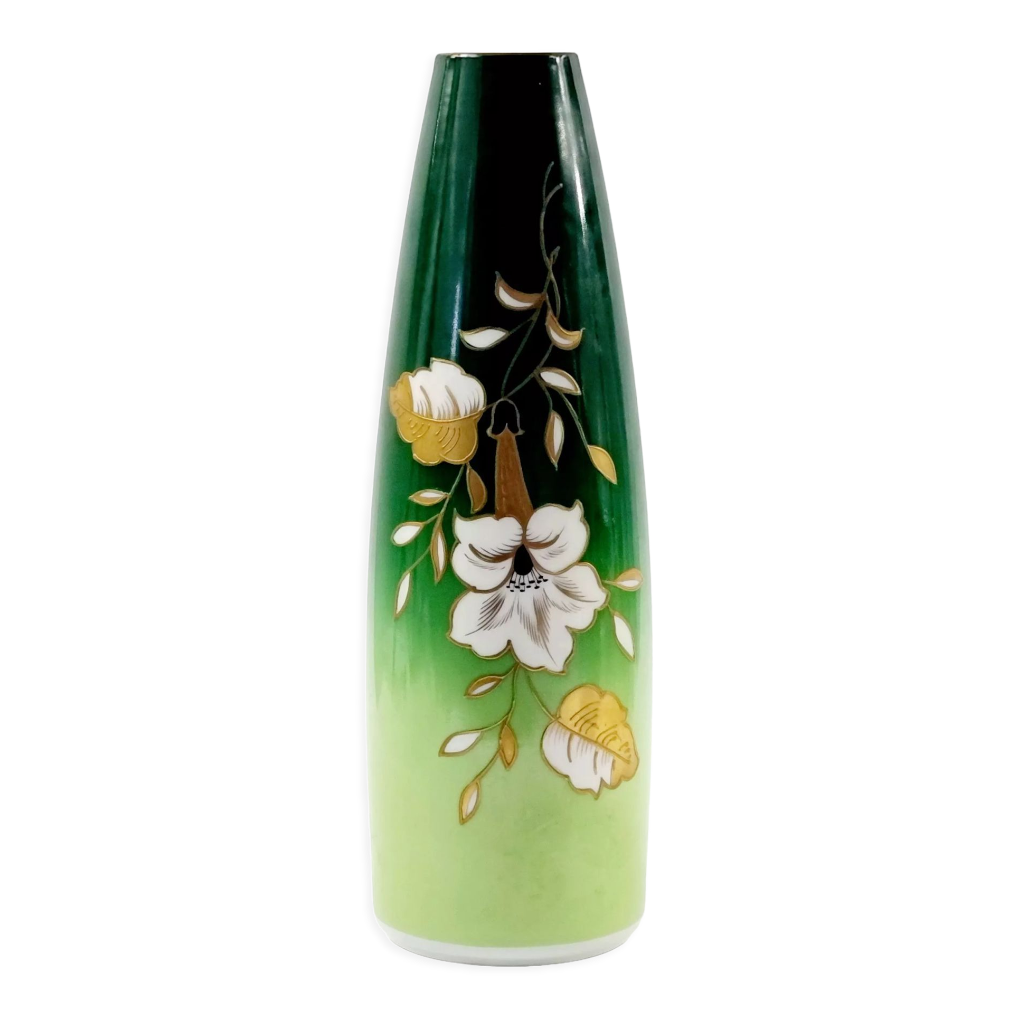 Vintage Hand Painted Porcelain Vase from Wallendorf (East Germany, 1960s/70s)