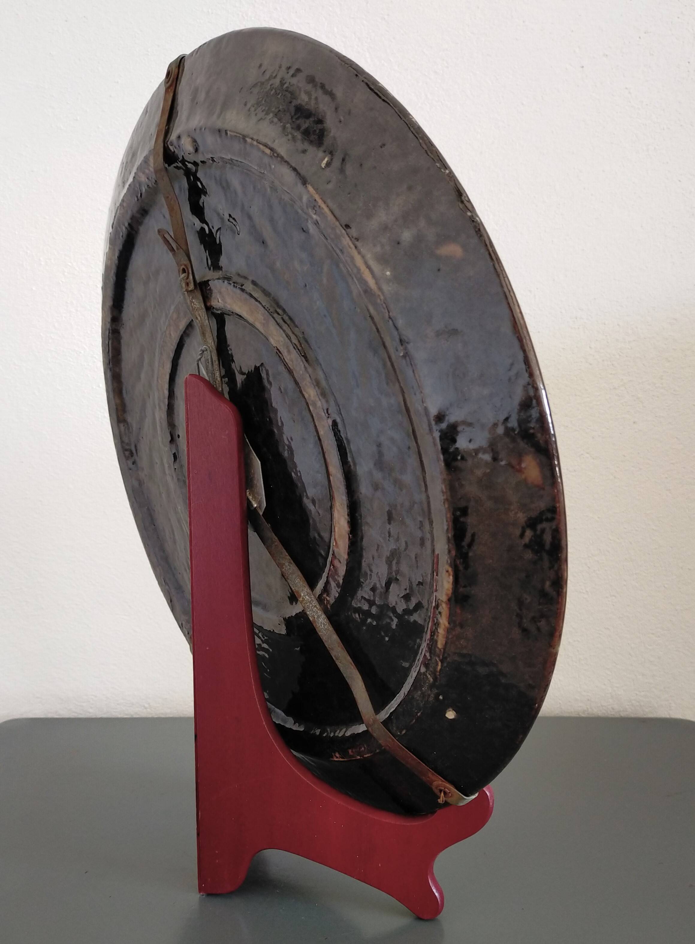 Plat Dauphinois vintage en terre cuite vernissée décor roses