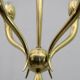 Art Deco Italian Brass Chandelier, 1940s