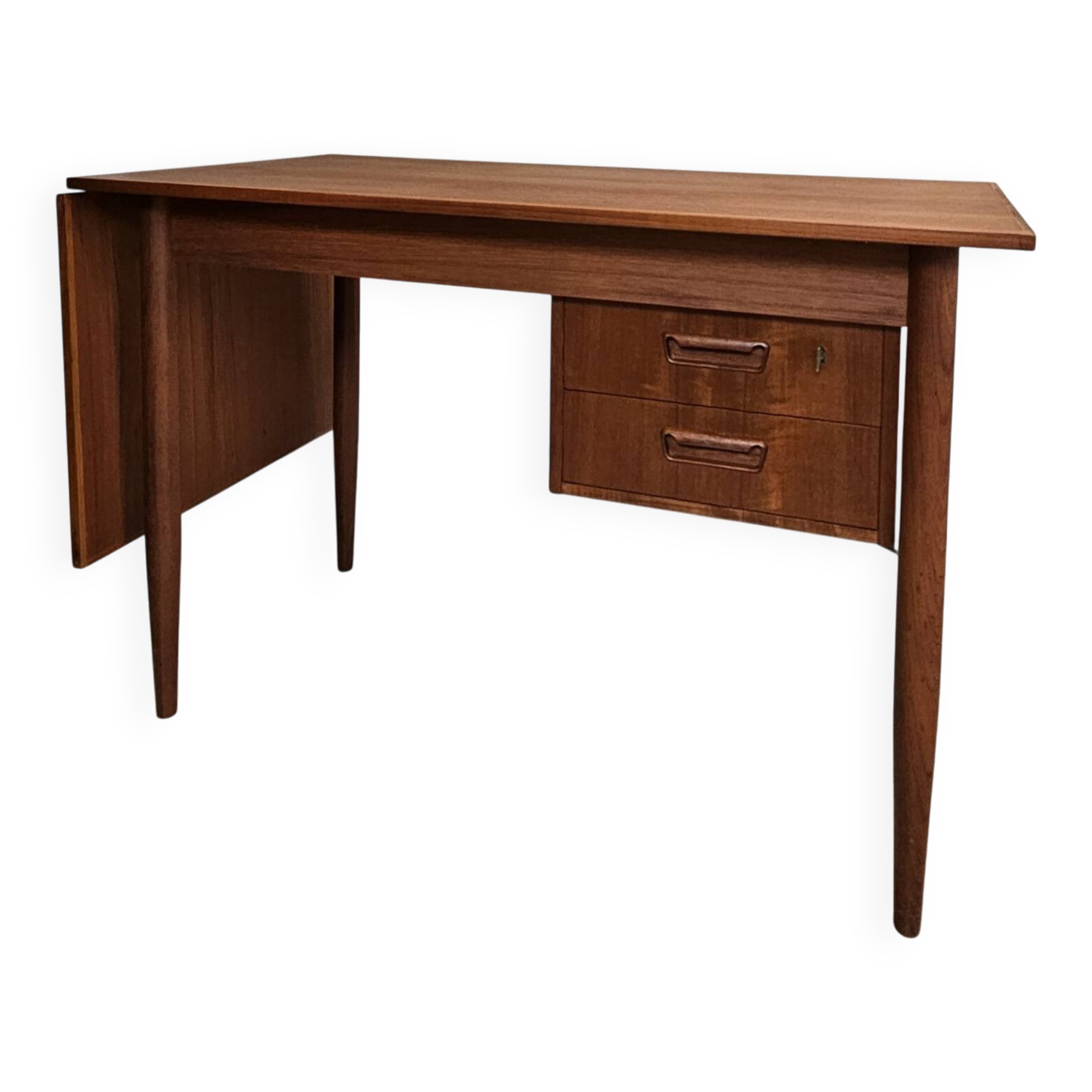 Gunnar Nielsen Tibergaard desk 1960 vintage Scandinavian teak