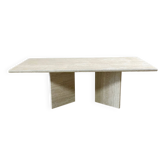 Travertine coffee table - 1980s