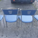 Chaises métal et chrome