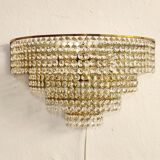 Appliques murales en cristal France années 1970