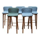 Set of 5 Téa stools, Sancal
