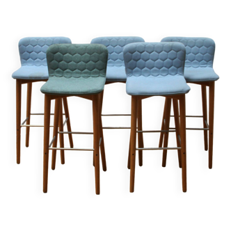 Set of 5 Téa stools, Sancal