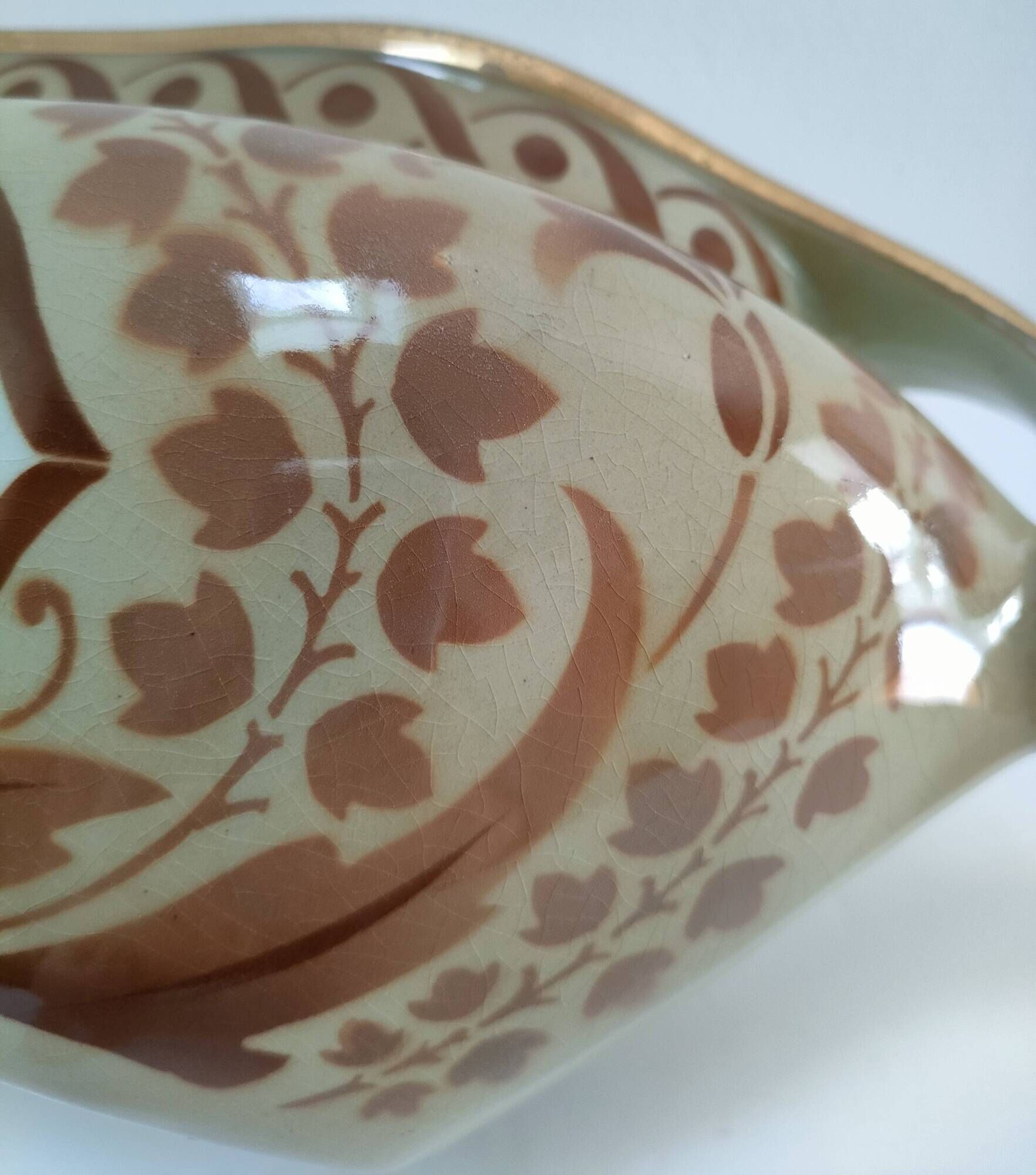 Art Nouveau gardener Keller and Guérin earthenware Lunéville model Palmyra