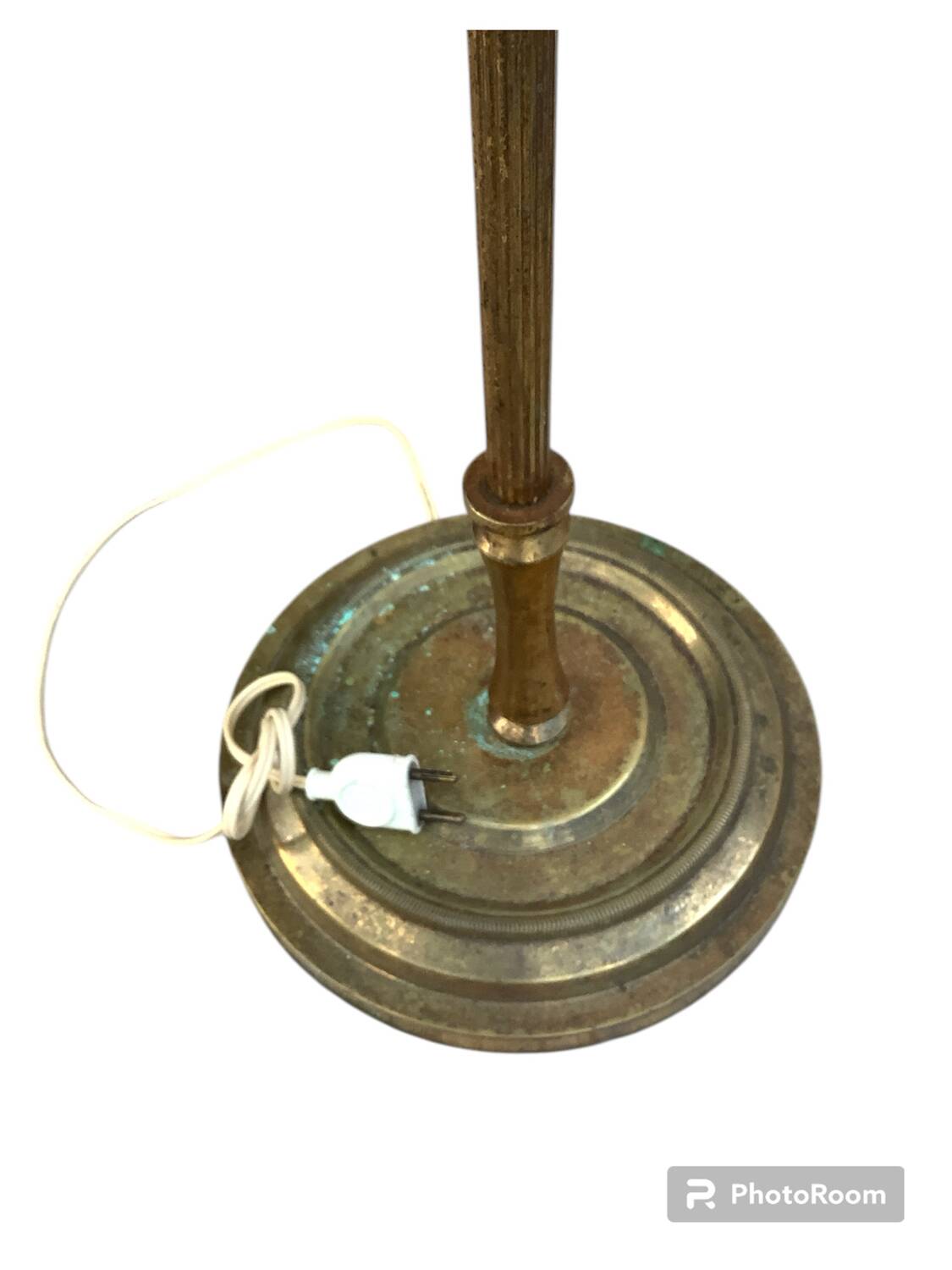 Vintage brass floor lamp, Maison Baguès style, 1960s