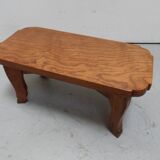 Table d'appoint vintage basse hollandaise en chêne 1950