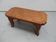 Vintage Dutch low oak sidetable 1950's