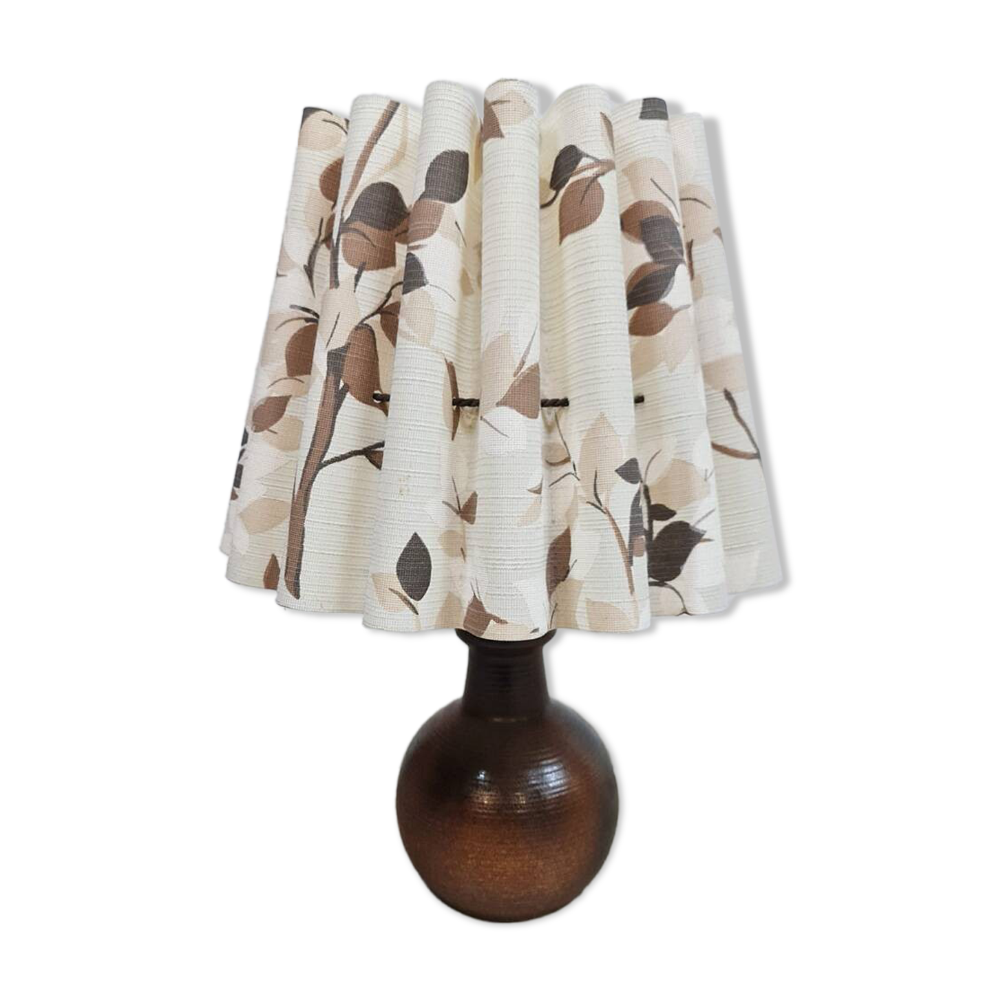 Vintage Danish Plissé table lamp 'Leaf'