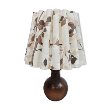 Vintage Danish Plissé table lamp 'Leaf'