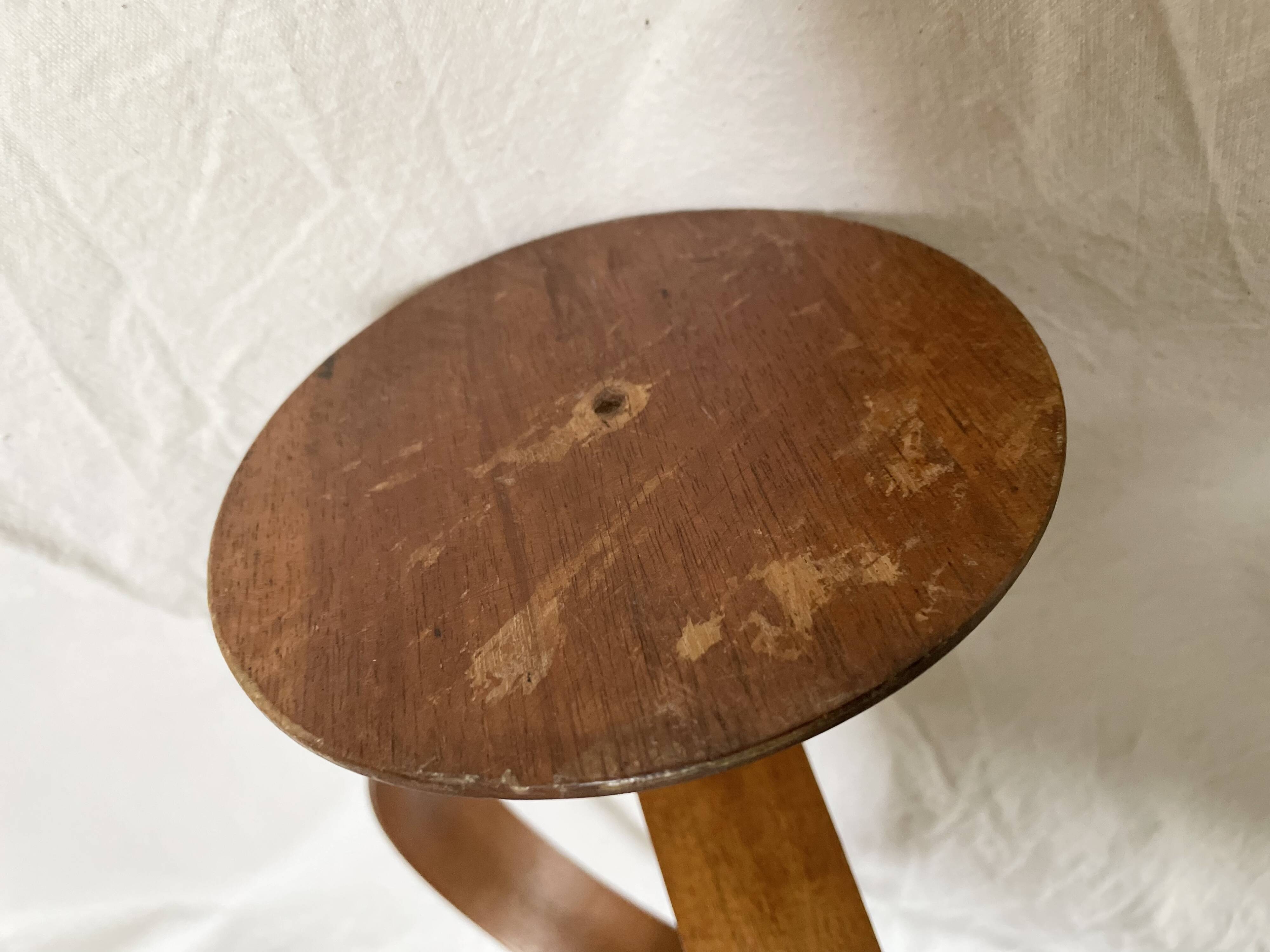 Danish teak candle holder