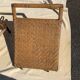 Vintage rattan chaise longue