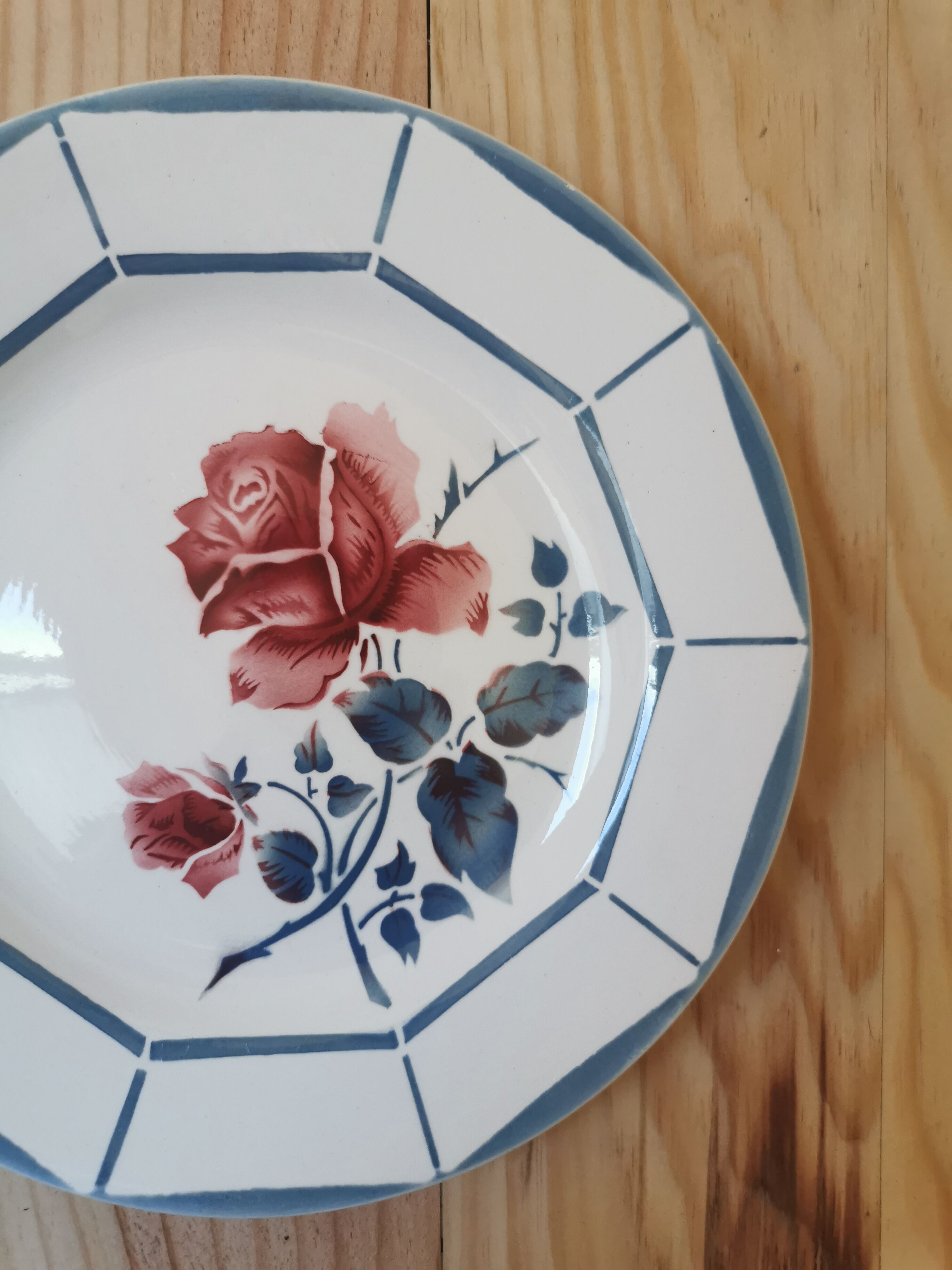 Retro plates Digoin Malmaison