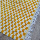 Handmade wool Berber rug 250x148cm